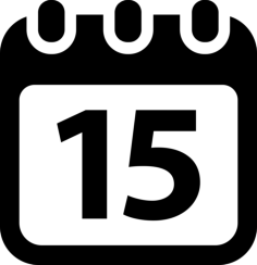 Calendar Day 15 Sketch Drawing Svg, Free Vectors File